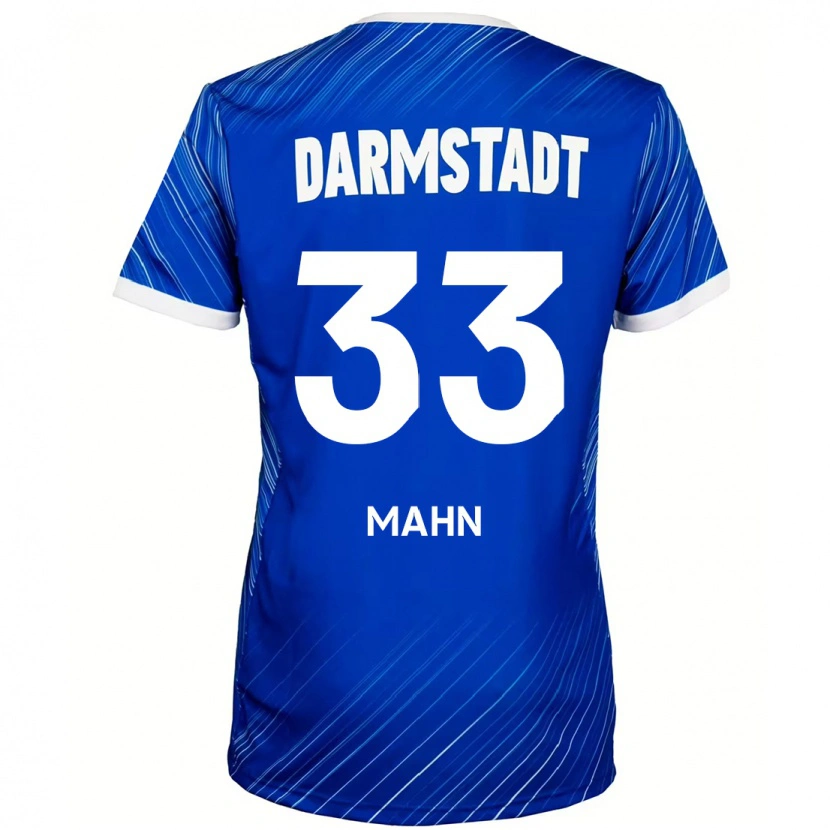 Danxen Uomo Maglia Jeremy Mahn #33 Blu Bianco Kit Gara Home 2024/25 Maglietta
