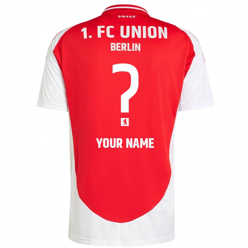 Danxen Uomo Maglia Il Tuo Nome #0 Rosso Bianco Kit Gara Home 2024/25 Maglietta