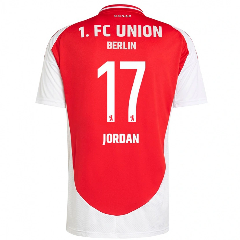 Danxen Uomo Maglia Jordan #17 Rosso Bianco Kit Gara Home 2024/25 Maglietta