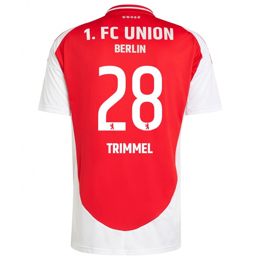 Danxen Uomo Maglia Christopher Trimmel #28 Rosso Bianco Kit Gara Home 2024/25 Maglietta