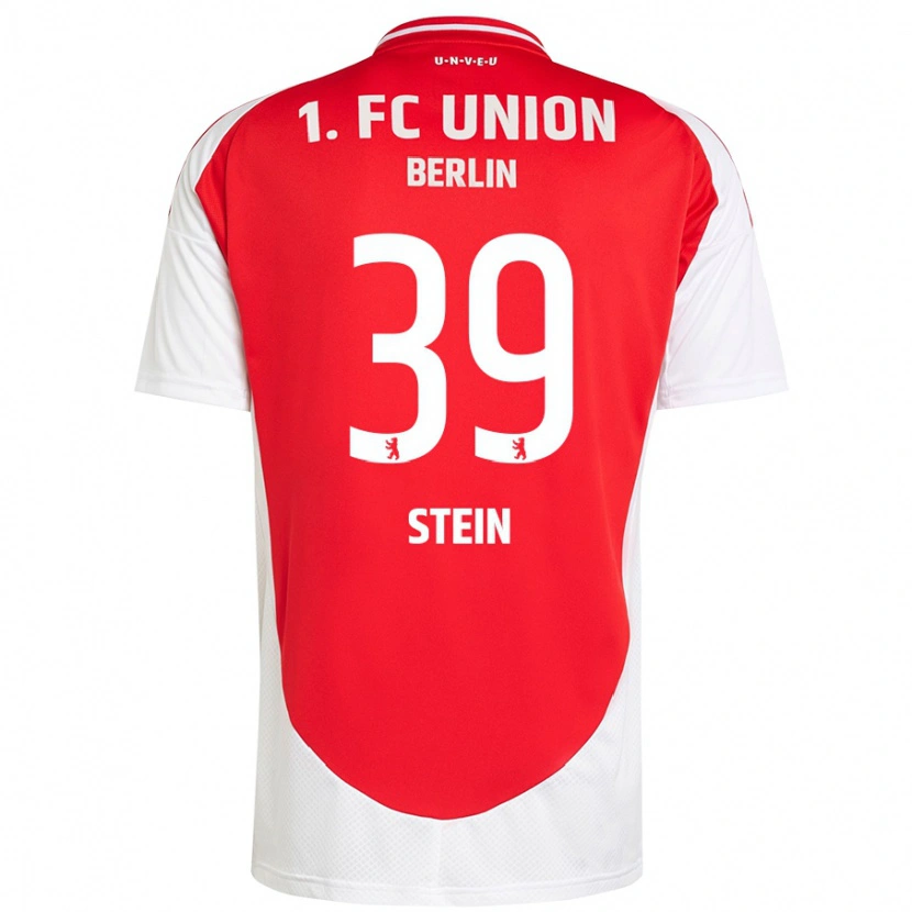 Danxen Uomo Maglia Yannic Stein #39 Rosso Bianco Kit Gara Home 2024/25 Maglietta
