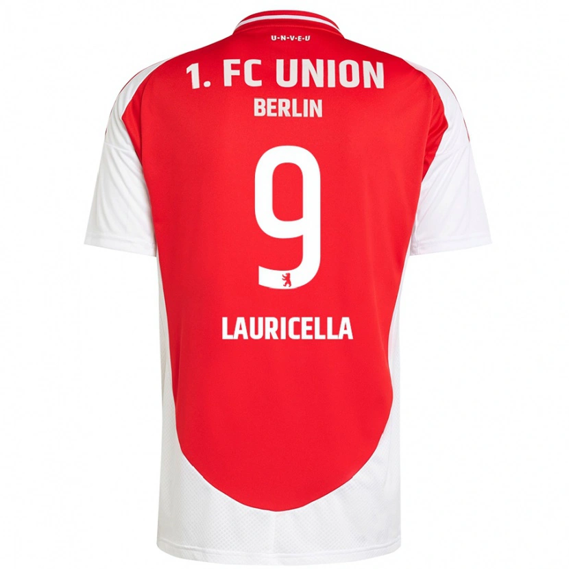 Danxen Uomo Maglia Guiseppe Lauricella #9 Rosso Bianco Kit Gara Home 2024/25 Maglietta