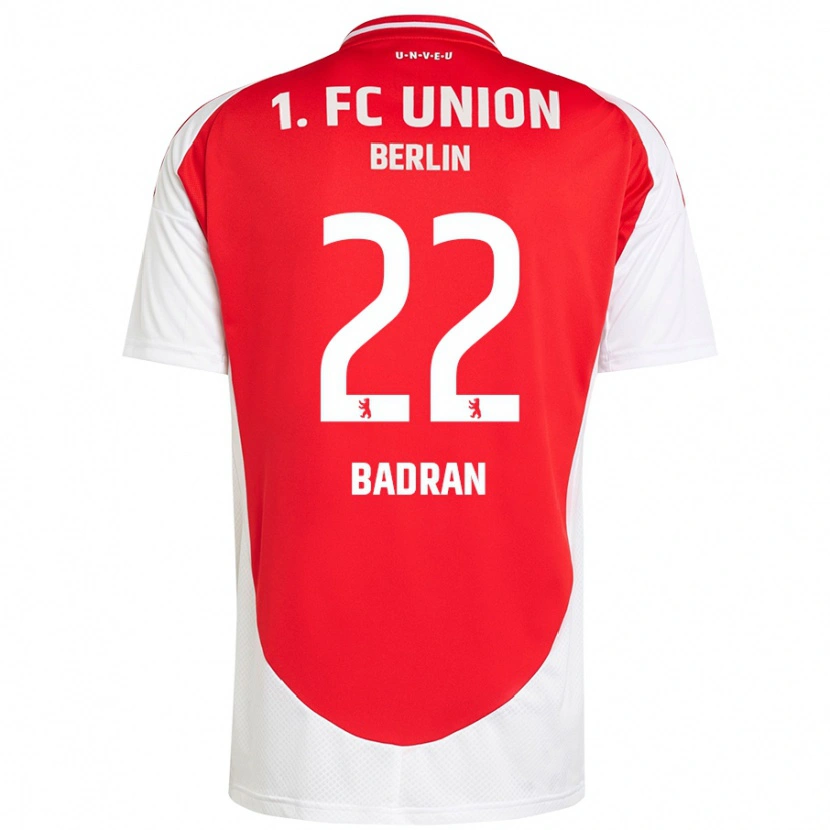 Danxen Uomo Maglia Ahmad Badran #22 Rosso Bianco Kit Gara Home 2024/25 Maglietta