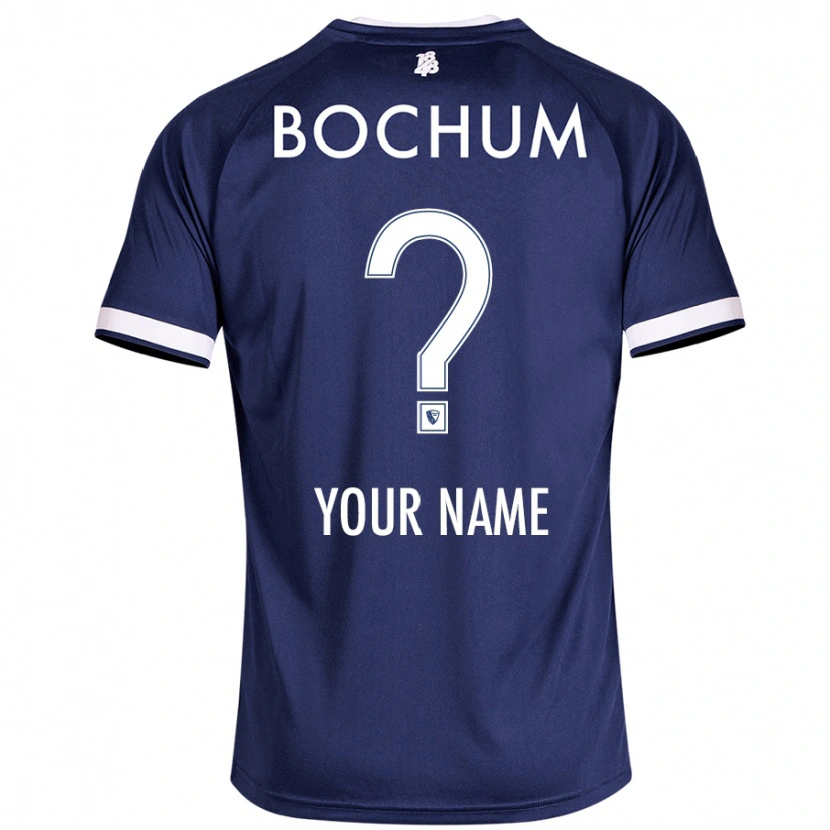 Danxen Uomo Maglia Il Tuo Nome #0 Blu Scuro Kit Gara Home 2024/25 Maglietta