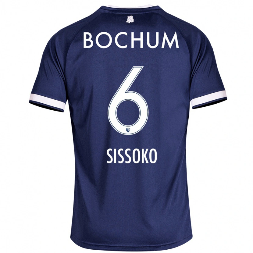 Danxen Uomo Maglia Ibrahima Sissoko #6 Blu Scuro Kit Gara Home 2024/25 Maglietta