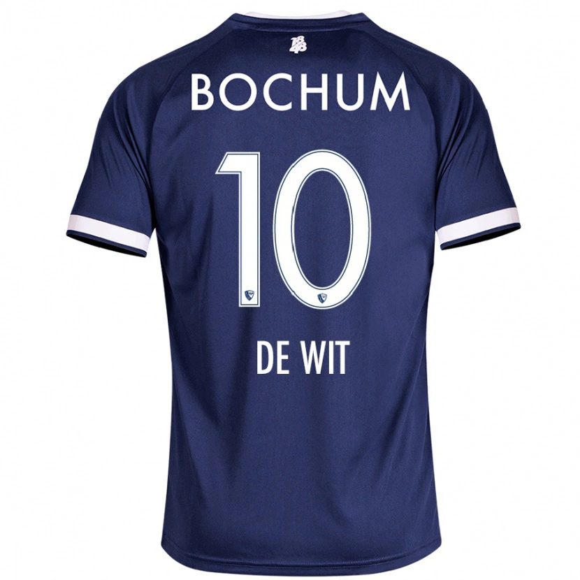 Danxen Uomo Maglia Dani De Wit #10 Blu Scuro Kit Gara Home 2024/25 Maglietta