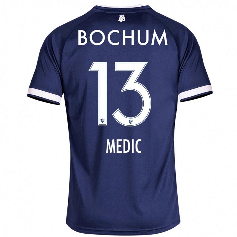 Danxen Uomo Maglia Jakov Medic #13 Blu Scuro Kit Gara Home 2024/25 Maglietta
