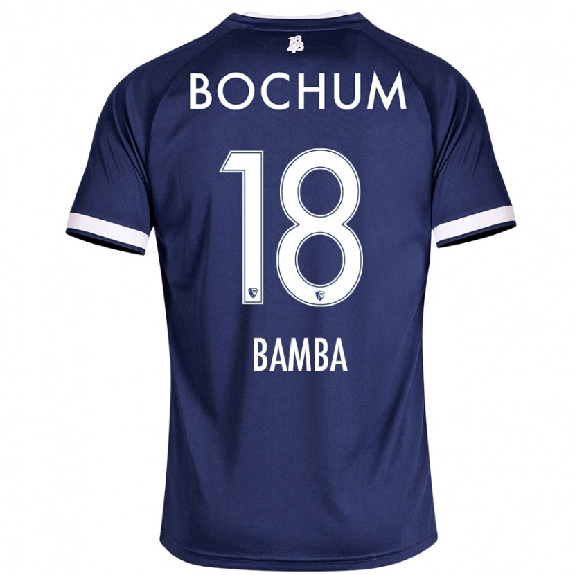 Danxen Uomo Maglia Samuel Bamba #18 Blu Scuro Kit Gara Home 2024/25 Maglietta