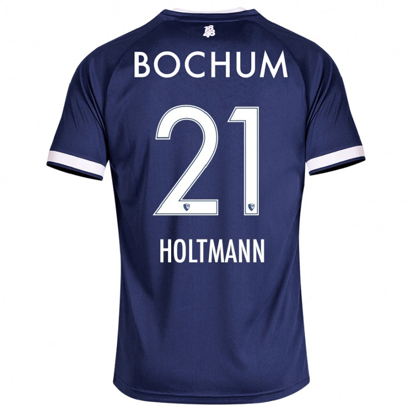 Danxen Uomo Maglia Gerrit Holtmann #21 Blu Scuro Kit Gara Home 2024/25 Maglietta