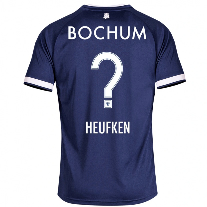Danxen Uomo Maglia Jeremias Heufken #0 Blu Scuro Kit Gara Home 2024/25 Maglietta
