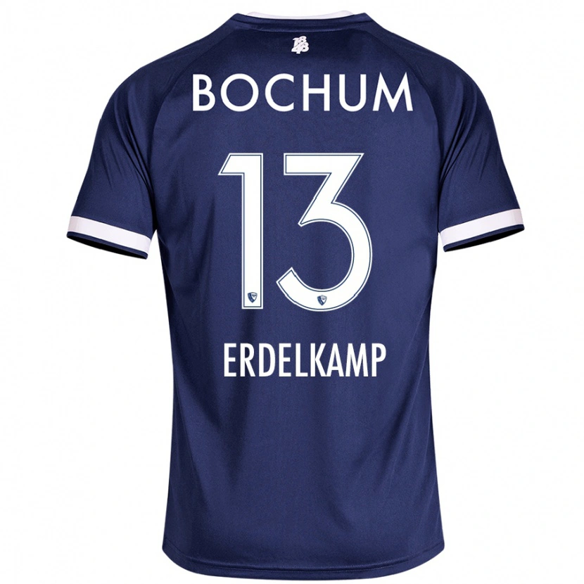 Danxen Uomo Maglia Luca Erdelkamp #13 Blu Scuro Kit Gara Home 2024/25 Maglietta