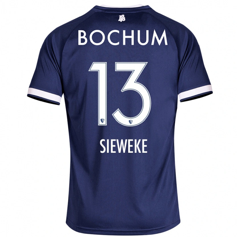 Danxen Uomo Maglia Henri Sieweke #13 Blu Scuro Kit Gara Home 2024/25 Maglietta
