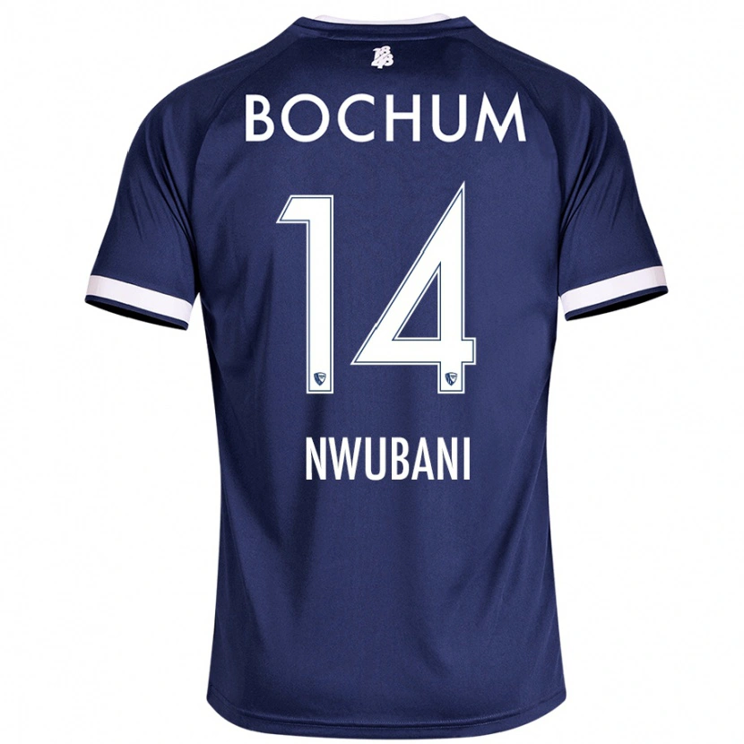 Danxen Uomo Maglia Keleb Nwubani #14 Blu Scuro Kit Gara Home 2024/25 Maglietta