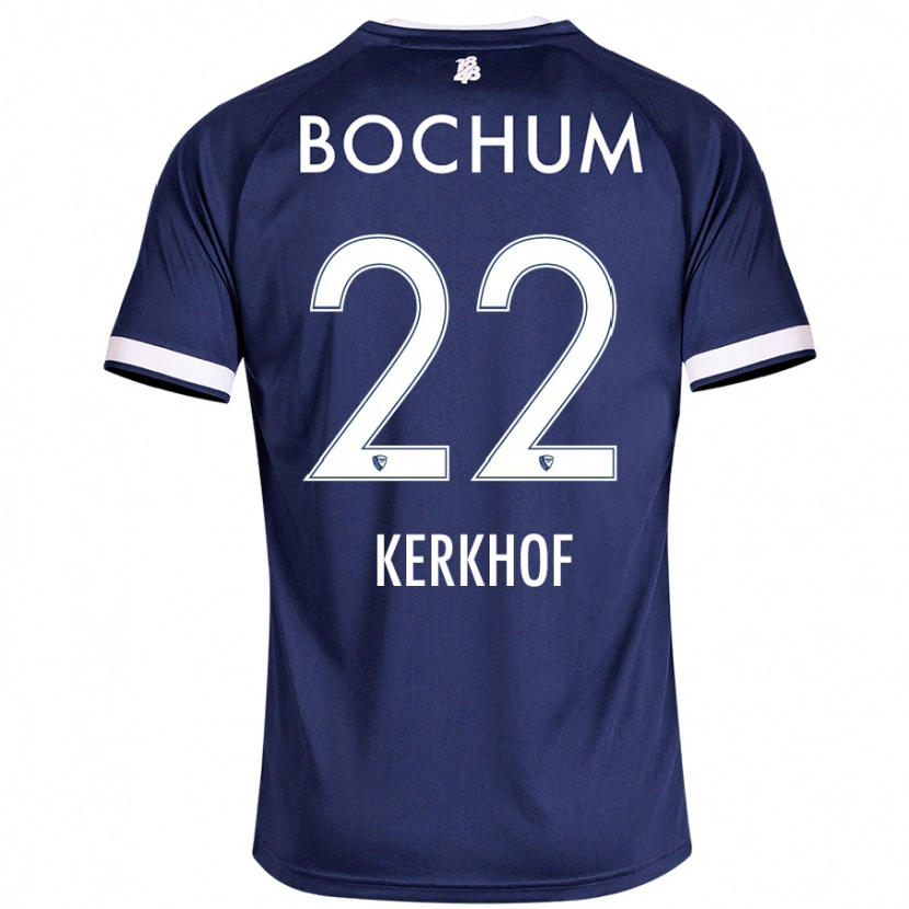 Danxen Uomo Maglia Nina Kerkhof #22 Blu Scuro Kit Gara Home 2024/25 Maglietta