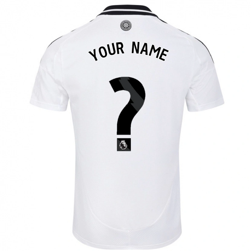 Danxen Uomo Maglia Il Tuo Nome #0 Bianco Kit Gara Home 2024/25 Maglietta