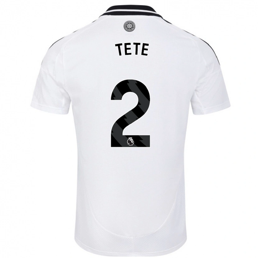 Danxen Uomo Maglia Kenny Tete #2 Bianco Kit Gara Home 2024/25 Maglietta
