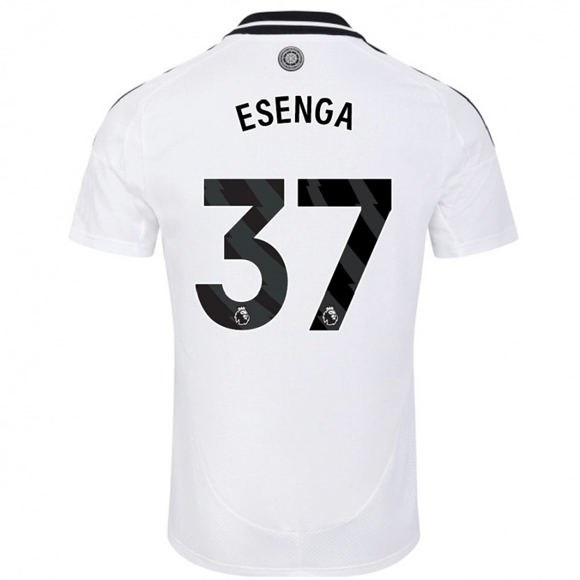 Danxen Uomo Maglia Jonathan Esenga #37 Bianco Kit Gara Home 2024/25 Maglietta