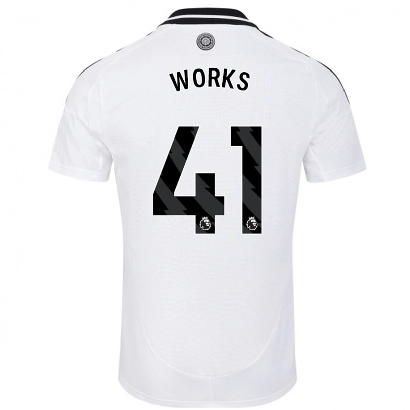 Danxen Uomo Maglia Terrell Works #41 Bianco Kit Gara Home 2024/25 Maglietta