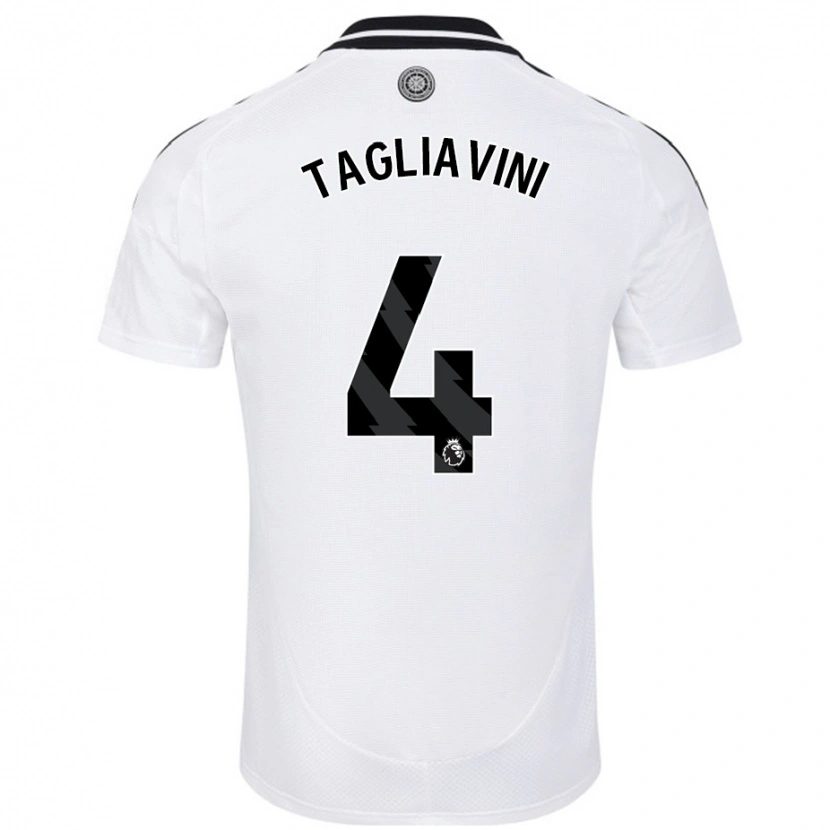 Danxen Uomo Maglia Ella Tagliavini #4 Bianco Kit Gara Home 2024/25 Maglietta