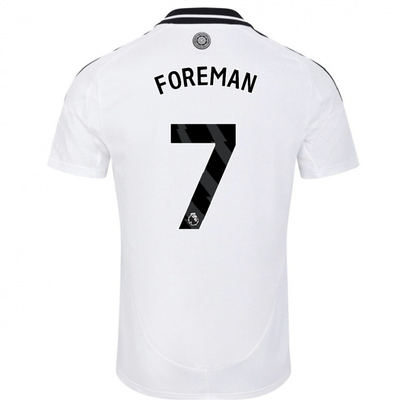 Danxen Uomo Maglia Tia Foreman #7 Bianco Kit Gara Home 2024/25 Maglietta