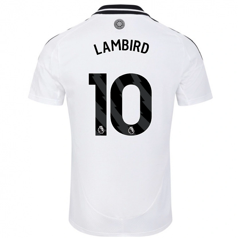 Danxen Uomo Maglia Lilly Lambird #10 Bianco Kit Gara Home 2024/25 Maglietta