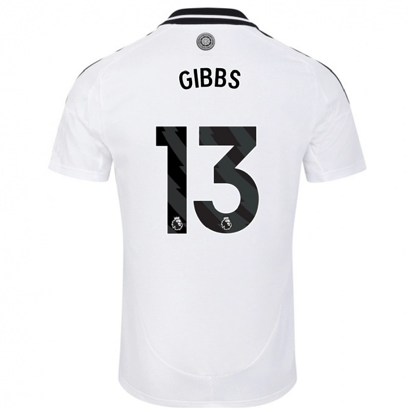 Danxen Uomo Maglia Frankie Gibbs #13 Bianco Kit Gara Home 2024/25 Maglietta