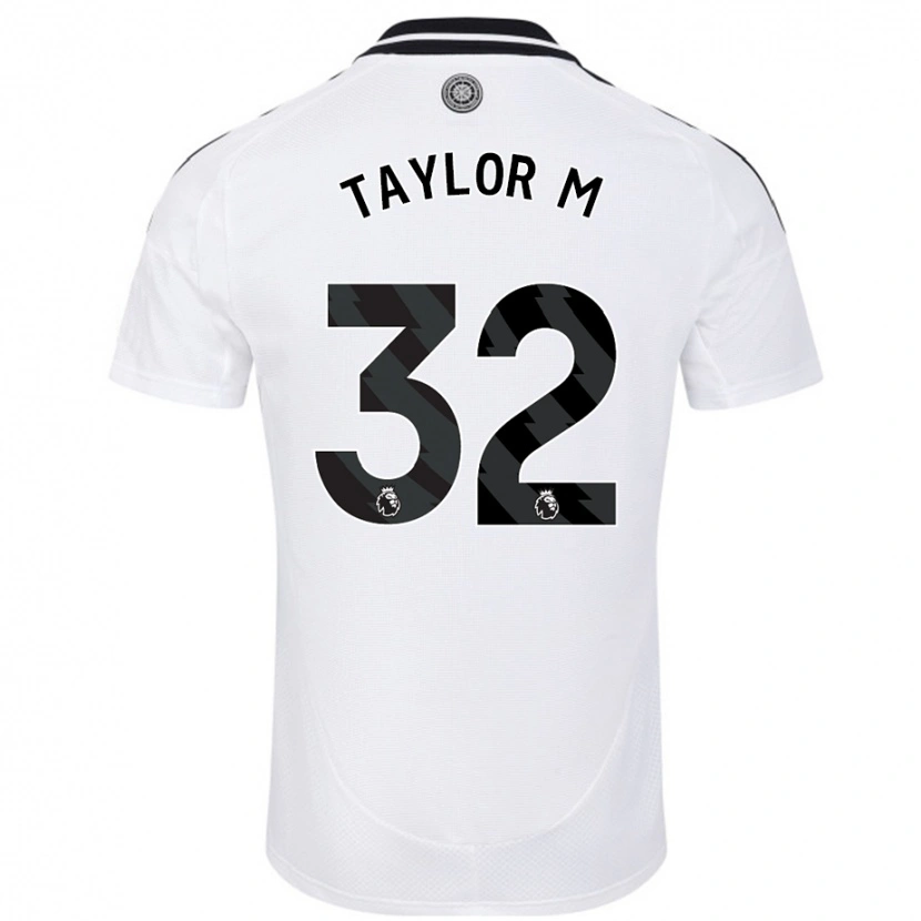 Danxen Uomo Maglia Belle Taylor-M #32 Bianco Kit Gara Home 2024/25 Maglietta