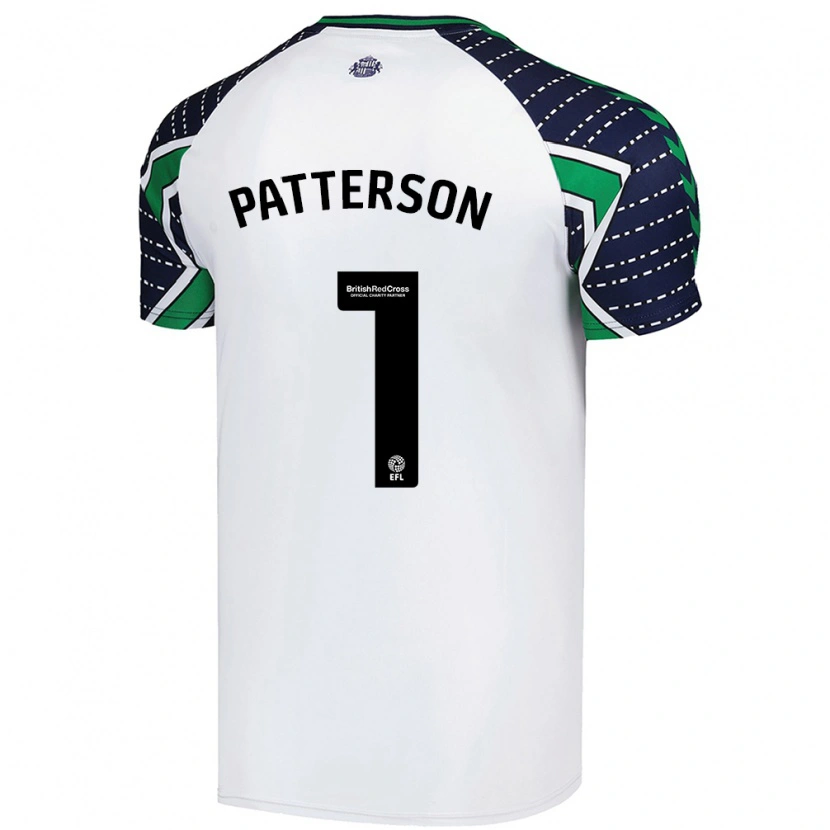 Danxen Uomo Maglia Anthony Patterson #1 Bianco Kit Gara Away 2024/25 Maglietta