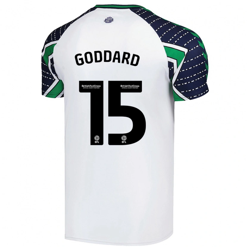Danxen Uomo Maglia Amy Goddard #15 Bianco Kit Gara Away 2024/25 Maglietta