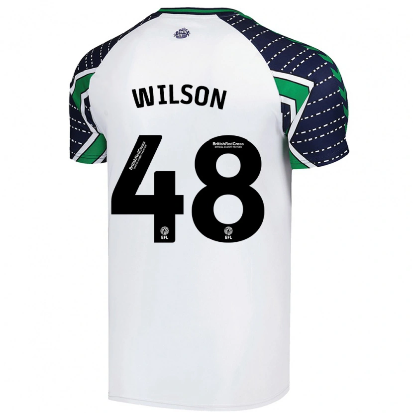 Danxen Uomo Maglia Callum Wilson #48 Bianco Kit Gara Away 2024/25 Maglietta