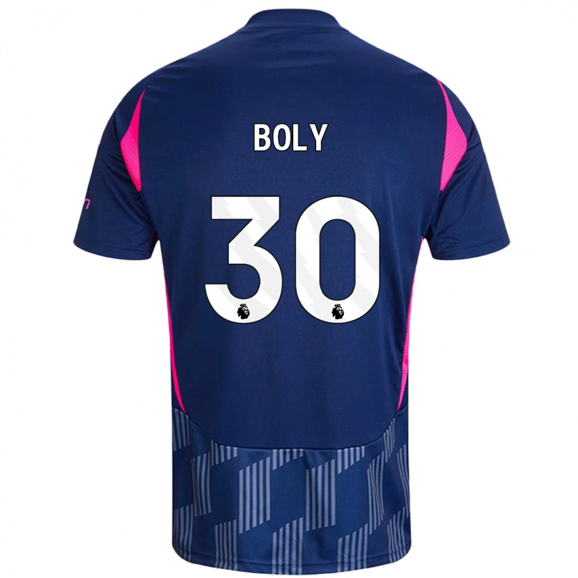 Danxen Uomo Maglia Willy Boly #30 Blu Royal Rosa Kit Gara Away 2024/25 Maglietta