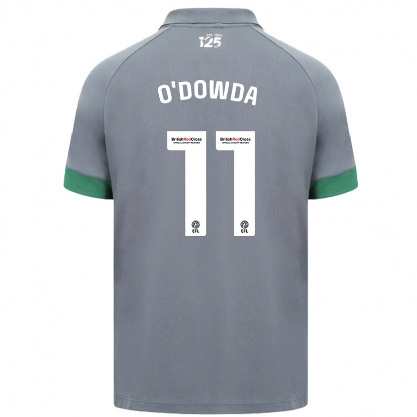 Danxen Uomo Maglia Callum O'dowda #11 Grigio Scuro Kit Gara Away 2024/25 Maglietta