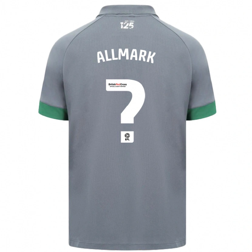 Danxen Uomo Maglia Hayden Allmark #0 Grigio Scuro Kit Gara Away 2024/25 Maglietta