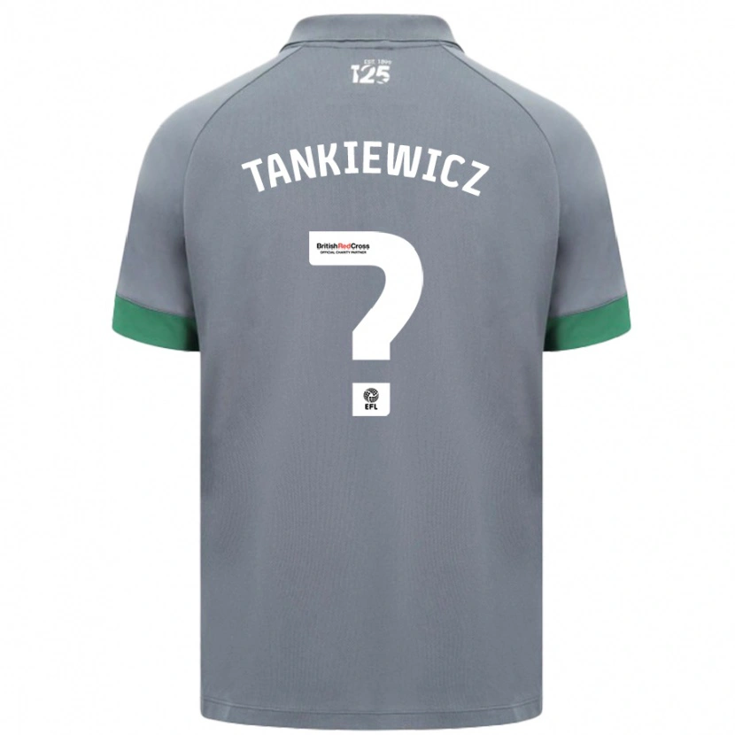 Danxen Uomo Maglia Rob Tankiewicz #0 Grigio Scuro Kit Gara Away 2024/25 Maglietta