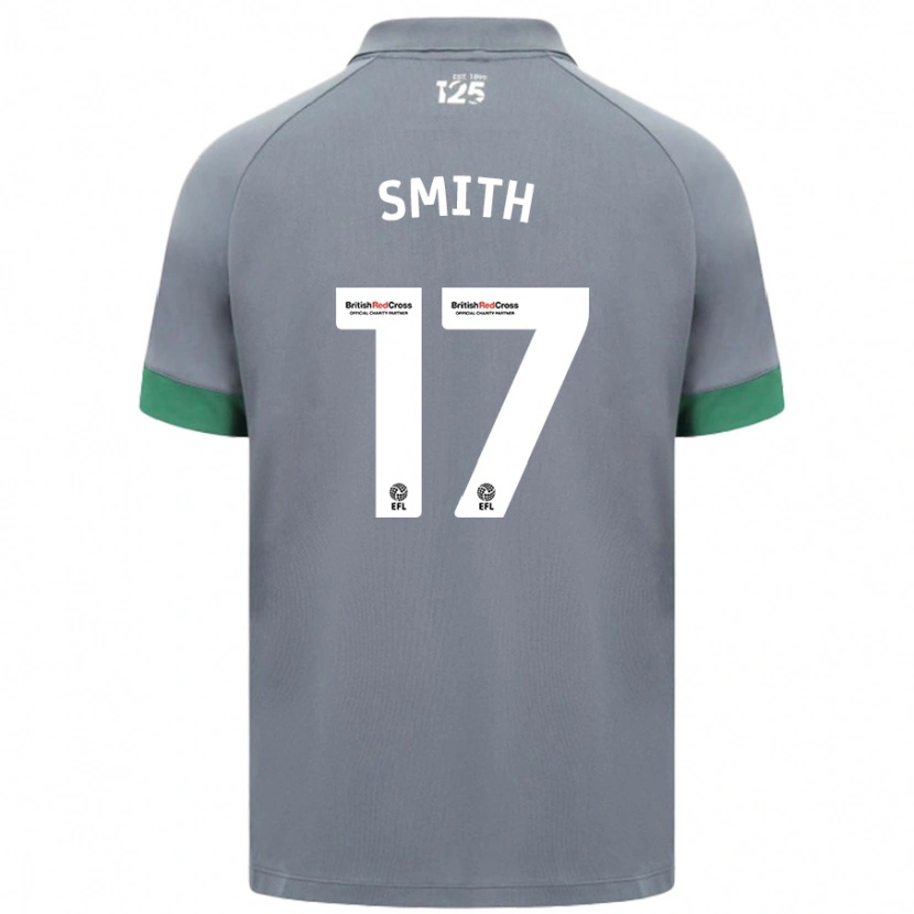 Danxen Uomo Maglia Hollie Smith #17 Grigio Scuro Kit Gara Away 2024/25 Maglietta