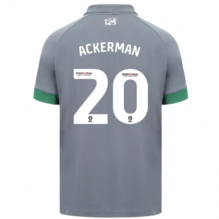 Danxen Uomo Maglia Mali Ackerman #20 Grigio Scuro Kit Gara Away 2024/25 Maglietta