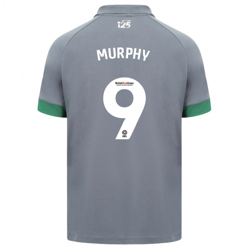Danxen Uomo Maglia Alana Murphy #9 Grigio Scuro Kit Gara Away 2024/25 Maglietta