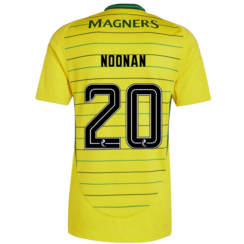 Danxen Uomo Maglia Saoirse Noonan #20 Giallo Kit Gara Away 2024/25 Maglietta