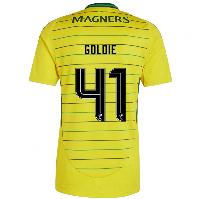 Danxen Uomo Maglia Clare Goldie #41 Giallo Kit Gara Away 2024/25 Maglietta