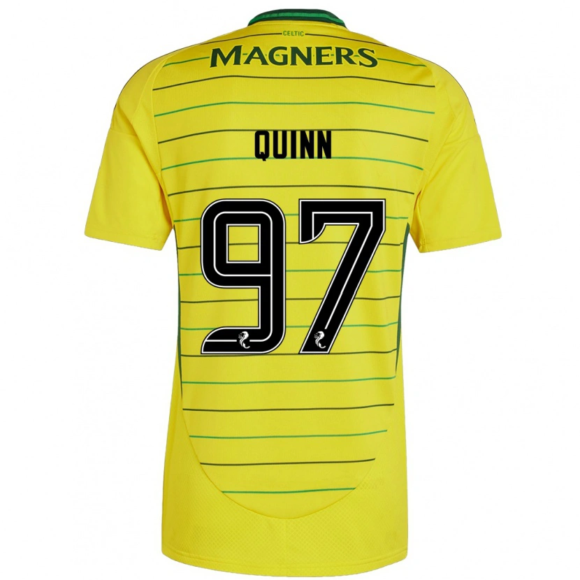 Danxen Uomo Maglia Ben Quinn #97 Giallo Kit Gara Away 2024/25 Maglietta