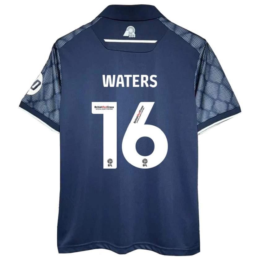 Danxen Uomo Maglia Billy Waters #16 Nero Kit Gara Away 2024/25 Maglietta