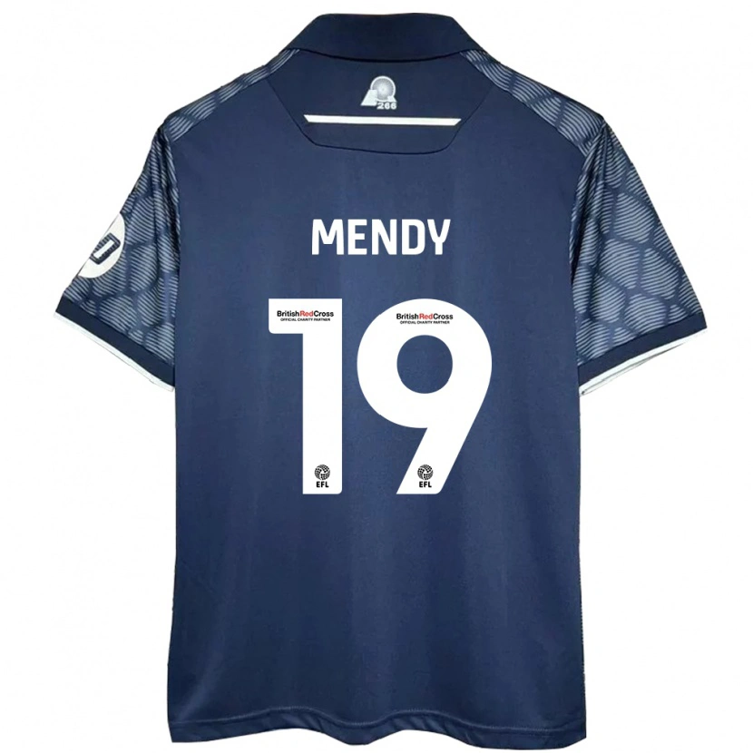 Danxen Uomo Maglia Jacob Mendy #19 Nero Kit Gara Away 2024/25 Maglietta