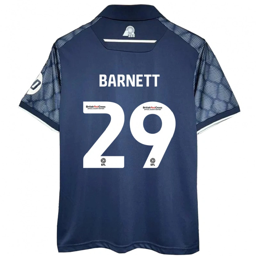 Danxen Uomo Maglia Ryan Barnett #29 Nero Kit Gara Away 2024/25 Maglietta
