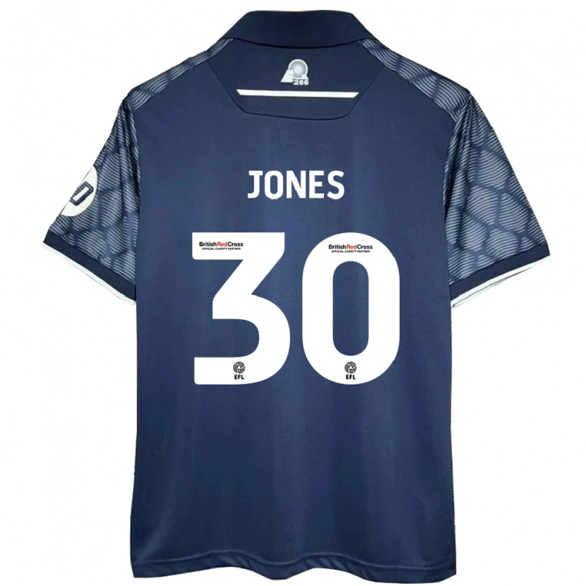 Danxen Uomo Maglia James Jones #30 Nero Kit Gara Away 2024/25 Maglietta
