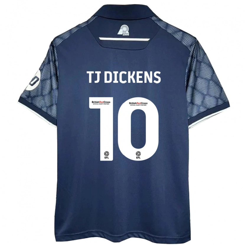 Danxen Uomo Maglia Tonicha Tj Dickens #10 Nero Kit Gara Away 2024/25 Maglietta