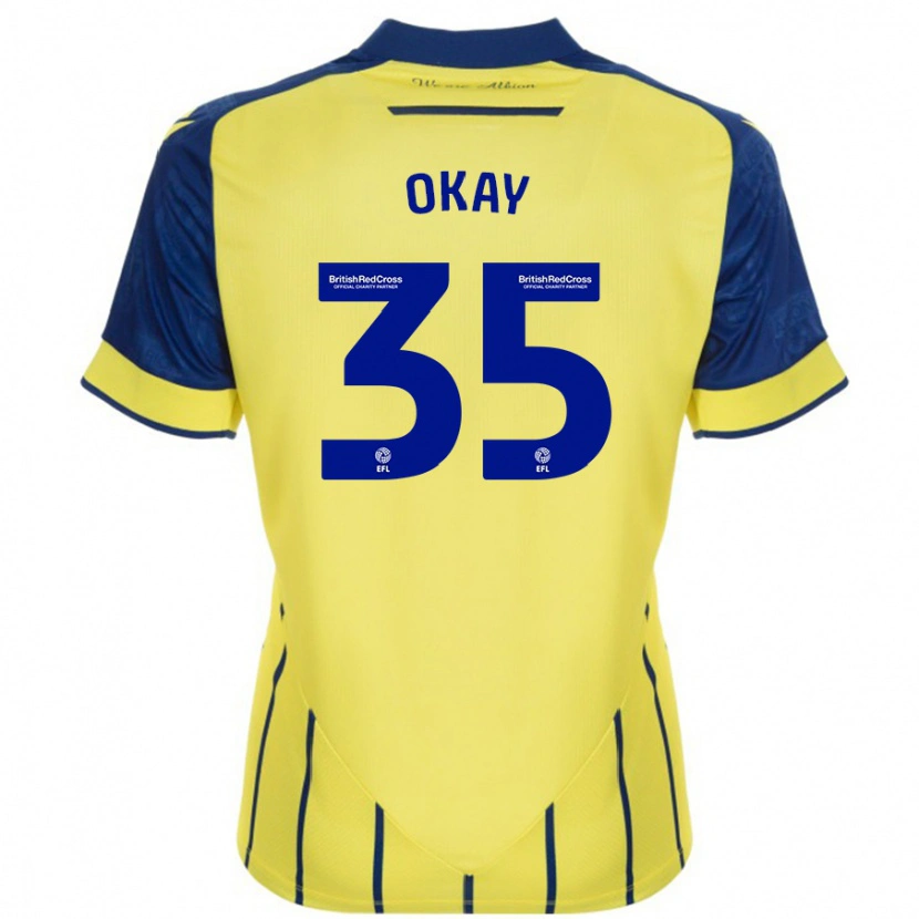 Danxen Uomo Maglia Okay Yokuşlu #35 Giallo Blu Kit Gara Away 2024/25 Maglietta