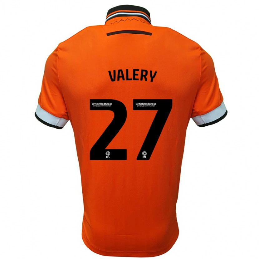 Danxen Uomo Maglia Yan Valery #27 Arancione Bianco Kit Gara Away 2024/25 Maglietta