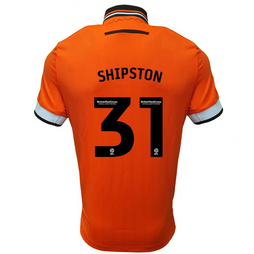 Danxen Uomo Maglia Rio Shipston #31 Arancione Bianco Kit Gara Away 2024/25 Maglietta