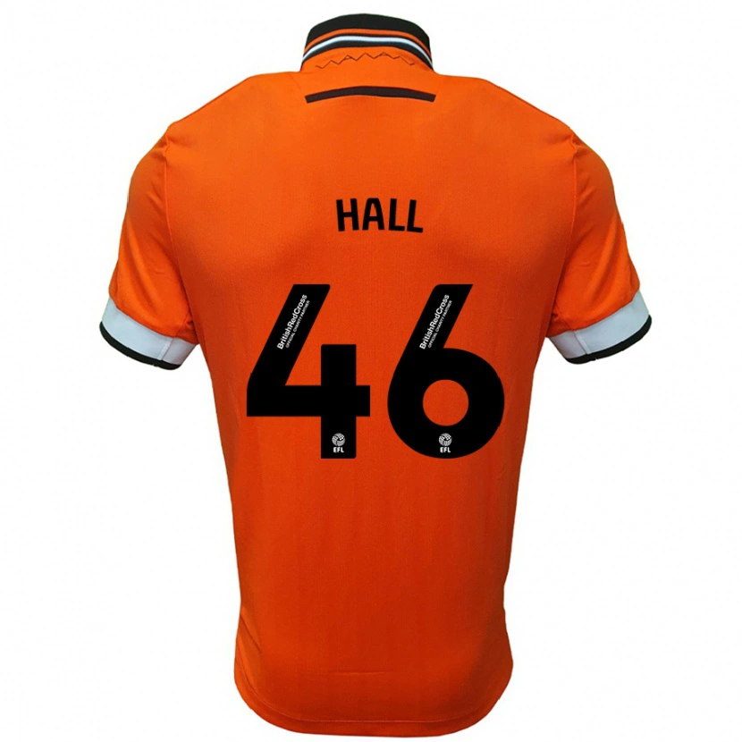 Danxen Uomo Maglia Jack Hall #46 Arancione Bianco Kit Gara Away 2024/25 Maglietta