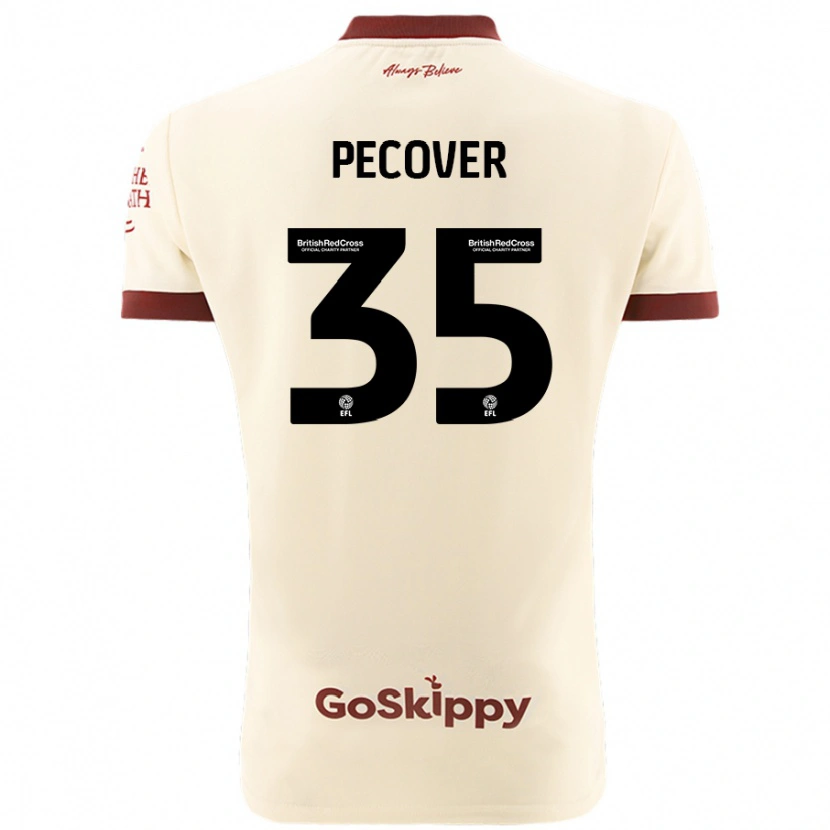 Danxen Uomo Maglia Leo Pecover #35 Crema Bianco Kit Gara Away 2024/25 Maglietta